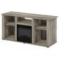 HOMLUX 47" Rectangular TV Stand with Electric Fireplace in French Oak Grey, , large