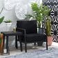 Linon Home Decor Holland Patio Armchair in Black, , large