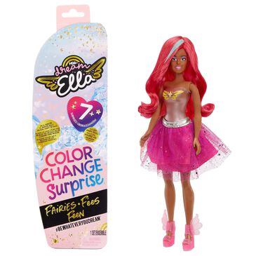 Dream Ella Color Change Surprise Fairies - Yasmin -Pink 11.5" Fashion Doll, , large
