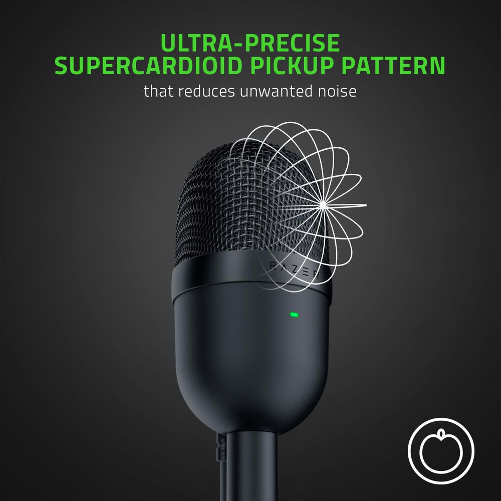 Razer Seiren Mini Wired Ultra-Compact Streaming Microphone in Black, , large