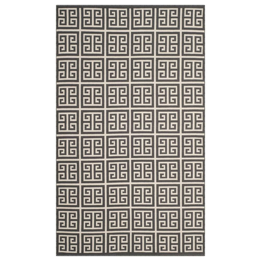 Safavieh Montauk 5' x 8' Dark Gray and Ivory Area Rug, , large