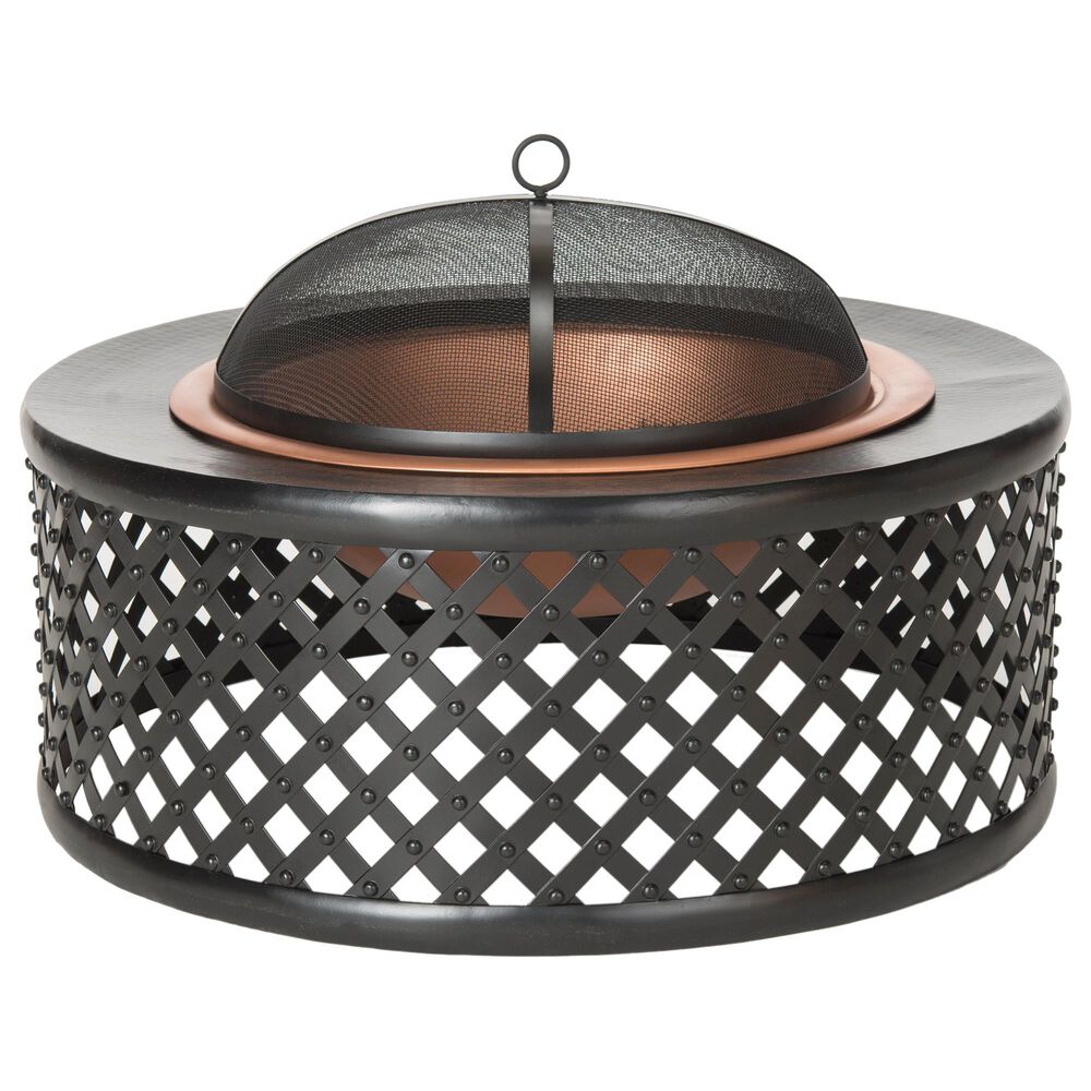 Safavieh Jamaica Fire Pit in Copper/Black, , large