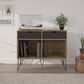 DHP Concord 40" Turntable Stand in Reclaimed Oak, , large