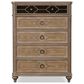 Furniture of America Lyris 5-Drawer Chest in Rustic Oak, , large