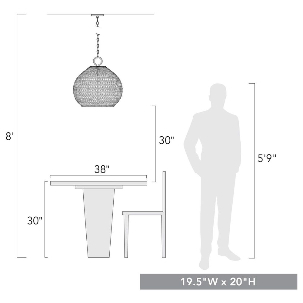 Golden Lighting Reed Large Pendant in Matte Black, , large