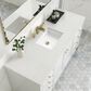 James Martin Vanities Chicago 60" Single Bathroom Vanity in Glossy White with 3 cm Lime Delight Quartz Top and Rectangular Sink, , large