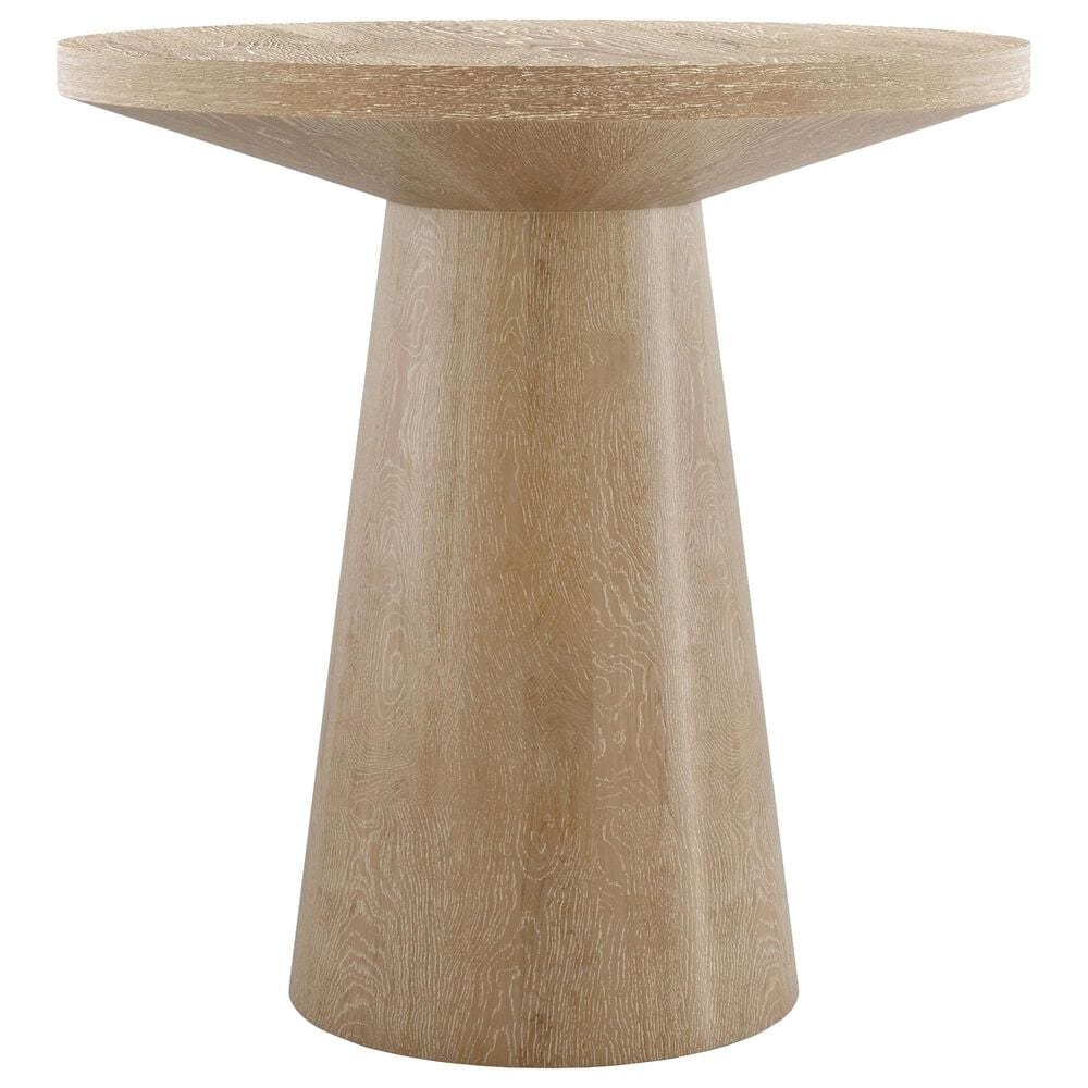 Furniture of America Halewood Round End Table in Oak, , large