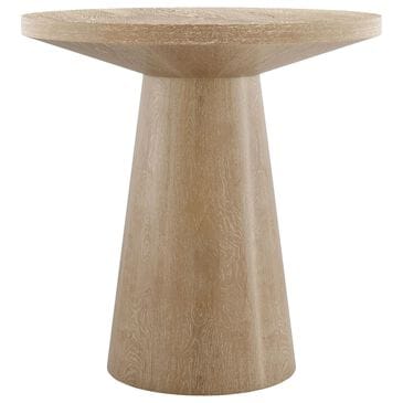 Furniture of America Halewood Round End Table in Oak, , large