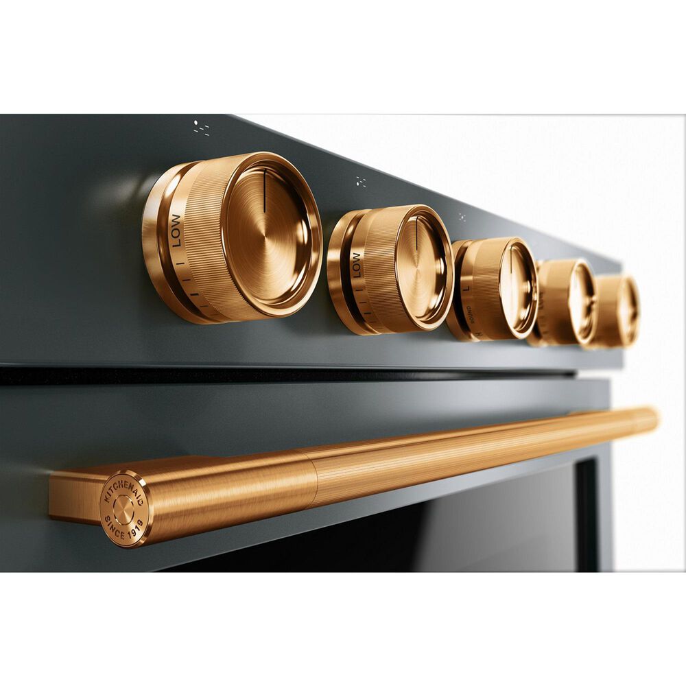 KitchenAid Handle and 5-Piece Knob Accessory Kit for Slide-In Convection Range in Bronze, , large