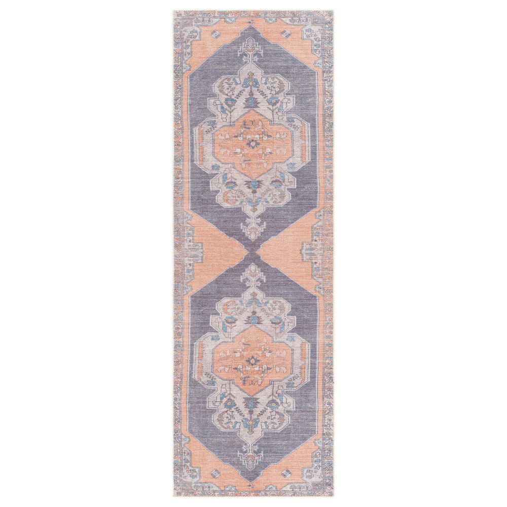 Surya Amelie AML-2327 2"7" x 7"10" Peach, Camel, Gray, Taupe, Denim and Tan Area Rug, , large