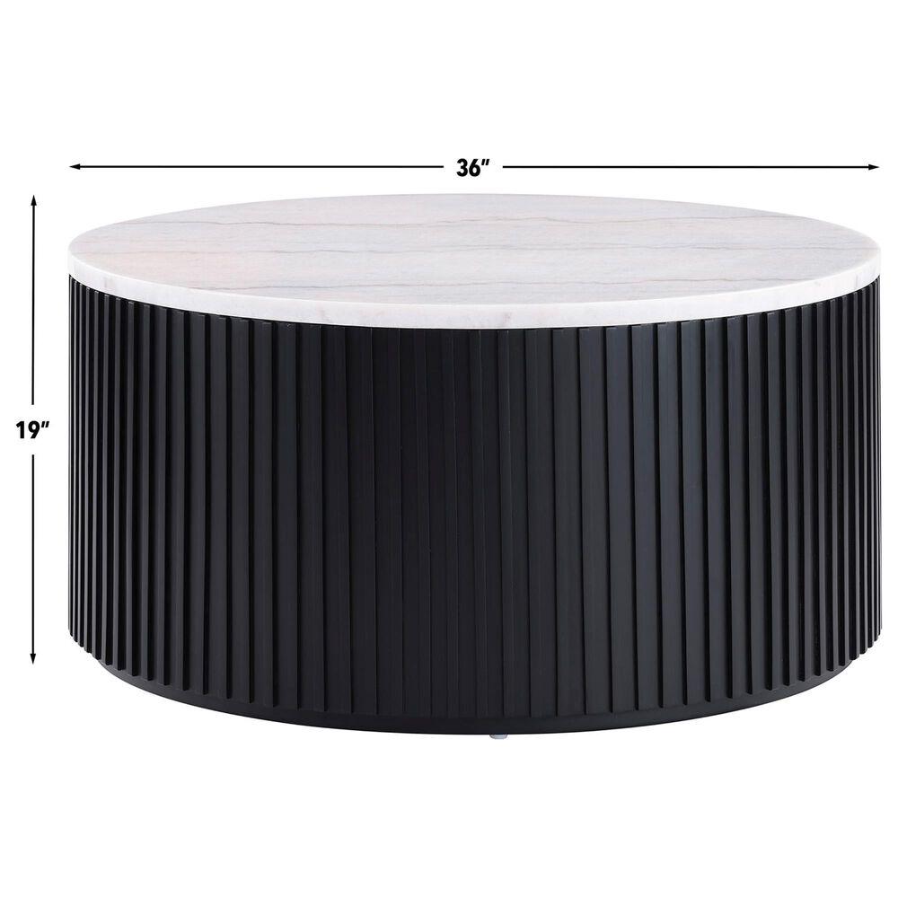 Crystal City Colvin Coffee Table in Black and White, , large