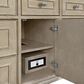 James Martin Vanities Lorelai 48" Single Vanity with Whitewashed Oak with 3 cm Ethereal Noctis Quartz Top, , large