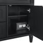 James Martin Vanities Lorelai 36" Single Vanity in Black Onyx with 3 cm Arctic Fall Solid Surface Top, , large