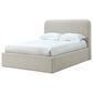 37B Virgil Queen Upholstered Platform Bed in Ricotta Boucle, , large