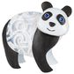 The Gerson Company 12.4" Solar Panda in Black and White, , large