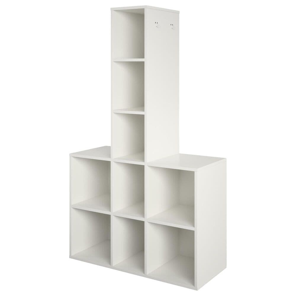 DHP Nathan Kids 9 Cube Storage in White, , large