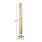 Maple and Jade 49" Handmade Tall Floor Cutout Post Decorative Sculpture in Light Brown and Black, , large