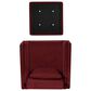 Linon Home Decor Wallis Accent Chair with Ottoman in Berry, , large