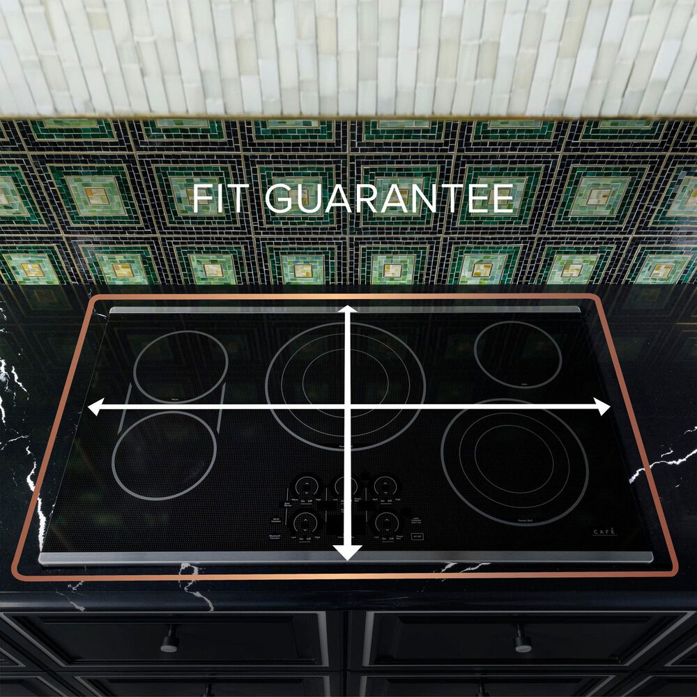 Cafe 2-Piece Kitchen Package with 30" Smart Built-In Convection Single Wall Oven and 36" Electric Cooktop in Stainless Steel, , large
