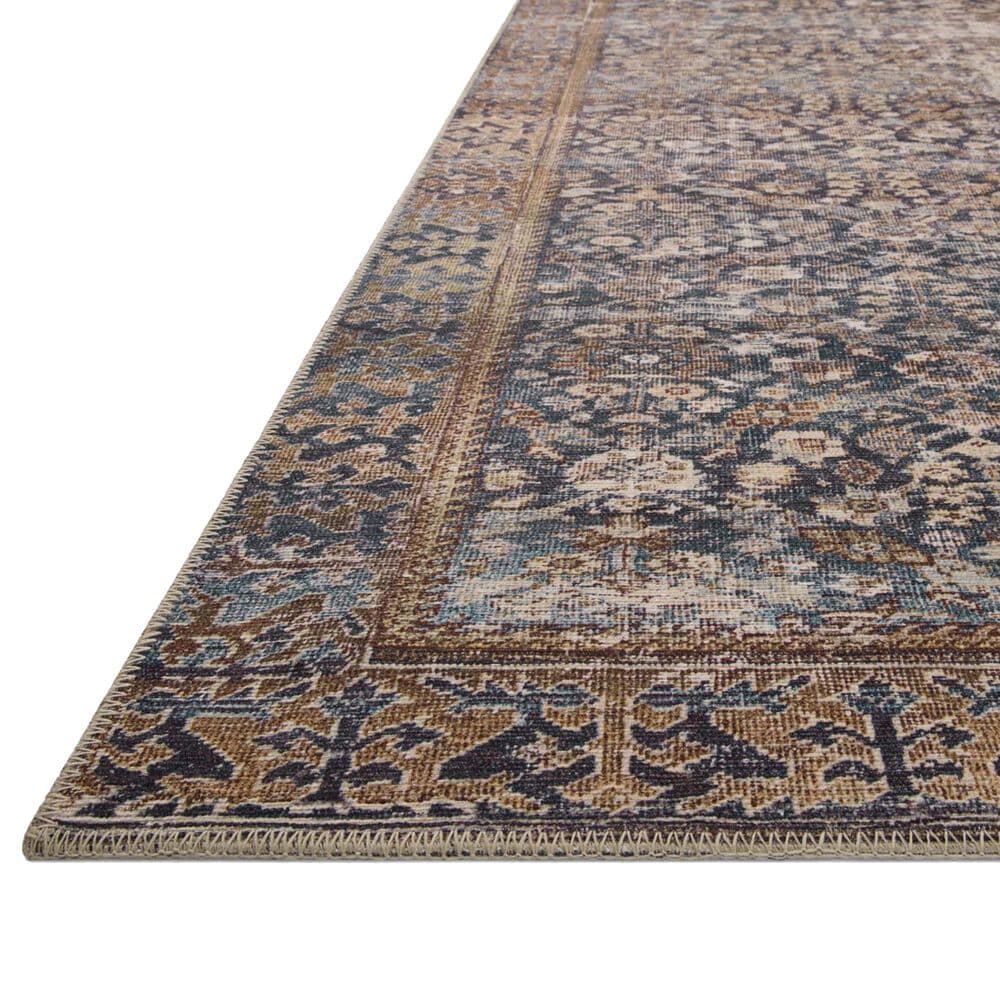 Amber Lewis x Loloi Georgie 2&#39;6&quot; x 7&#39;6&quot; Denim and Spice Runner, , large
