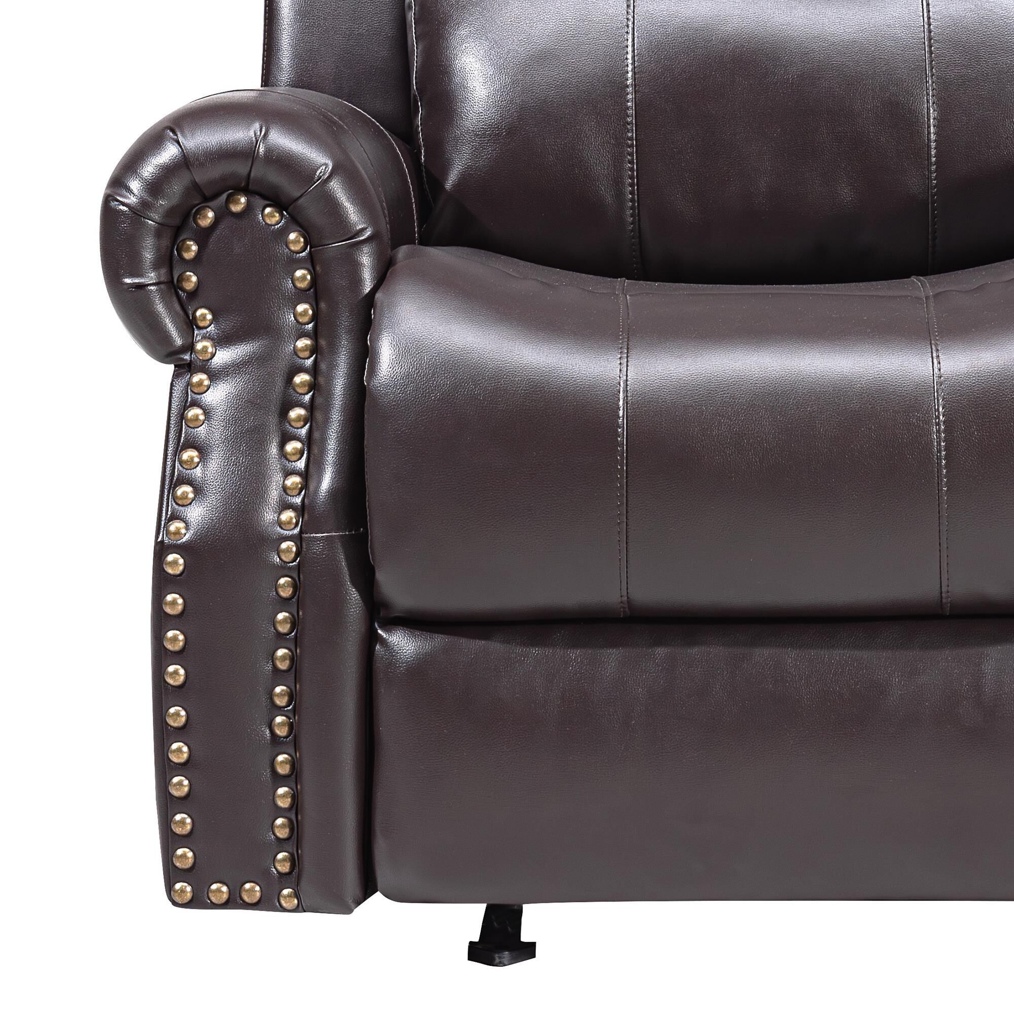 New Heritage Design Sierra Manual Glider Recliner in Brown NFM