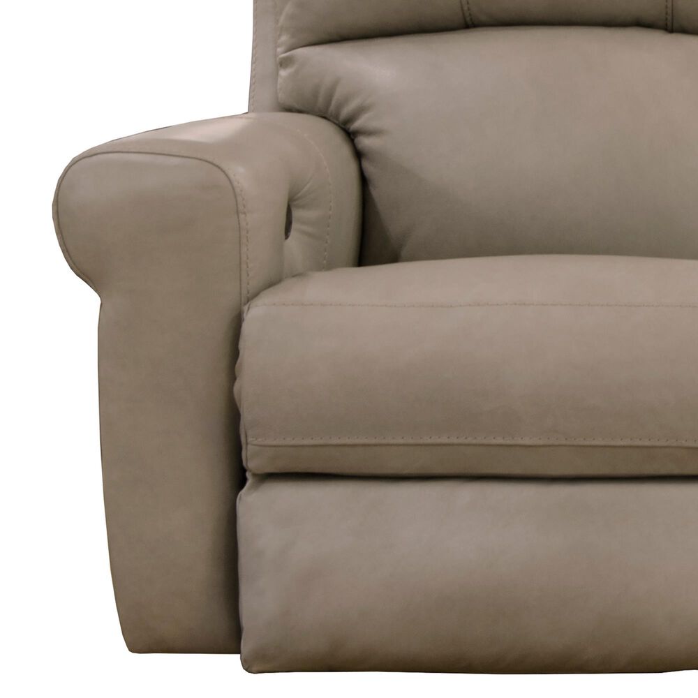 Catnapper Torretta Leather Power Lay Flat Reclining Sofa in Putty, , large