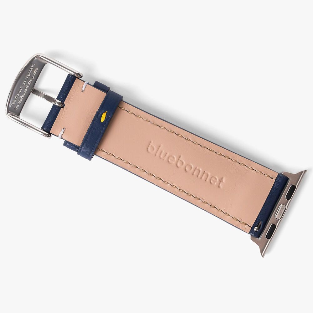 Bluebonnet Cases Band Leather for Apple Watch in Midnight Blue, , large