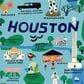 One Hundred 80 Degrees 18" x 28" Houston Dish Towel in Blue, , large