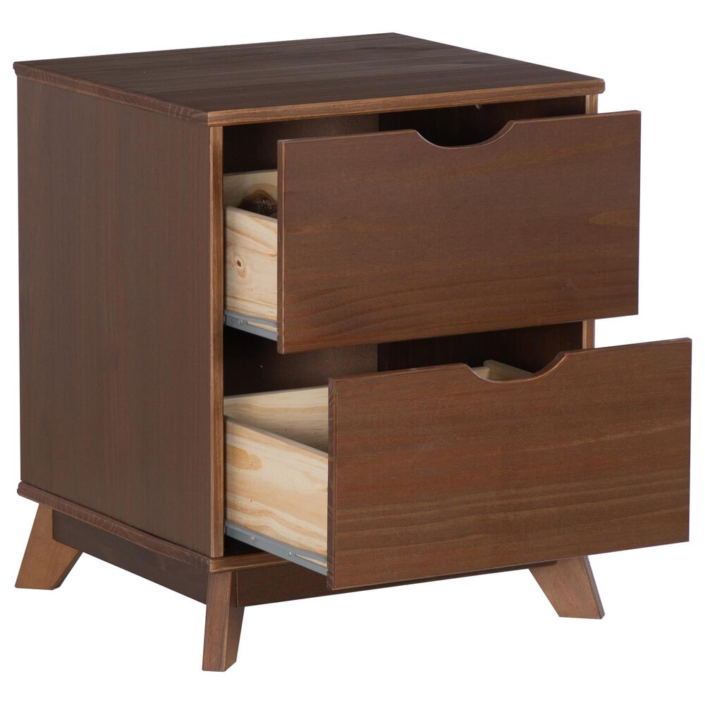 Linon Home Decor Polly 2-Drawer Nightstand in Walnut, , large
