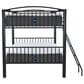 Linon Home Decor Heavy Full Over Full Bunk Bed in Black, , large
