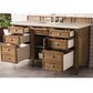 James Martin Vanities Brittany 60" Single Bathroom Vanity in Saddle Brown with 3 cm Eternal Marfil Quartz Top and Rectangular Sink, , large