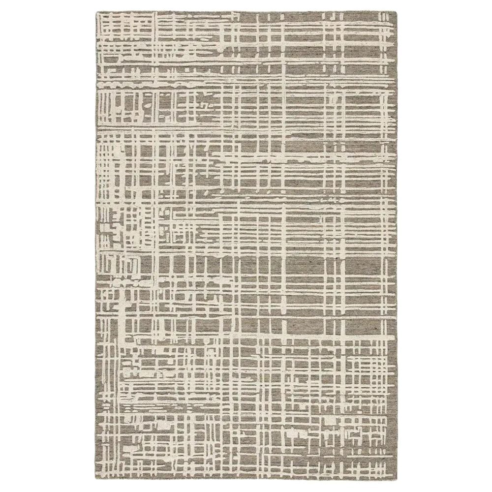 Jaipur Clamor Arlo 5" x 8" Whitecap Gray Area Rug, , large