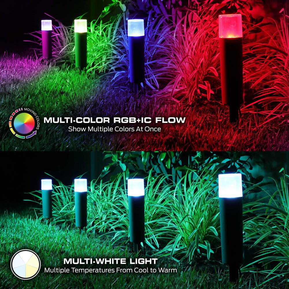 Monster Illuminessence 4-Piece Pathway Light in Multicolor, , large