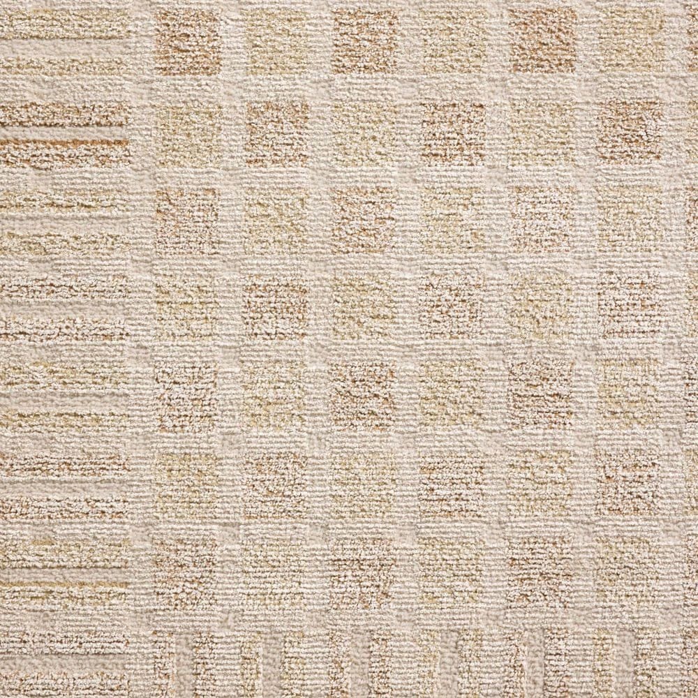 Chris Loves Julia x Loloi Calvin Bone and Natural 5'3" Round Area Rug, , large