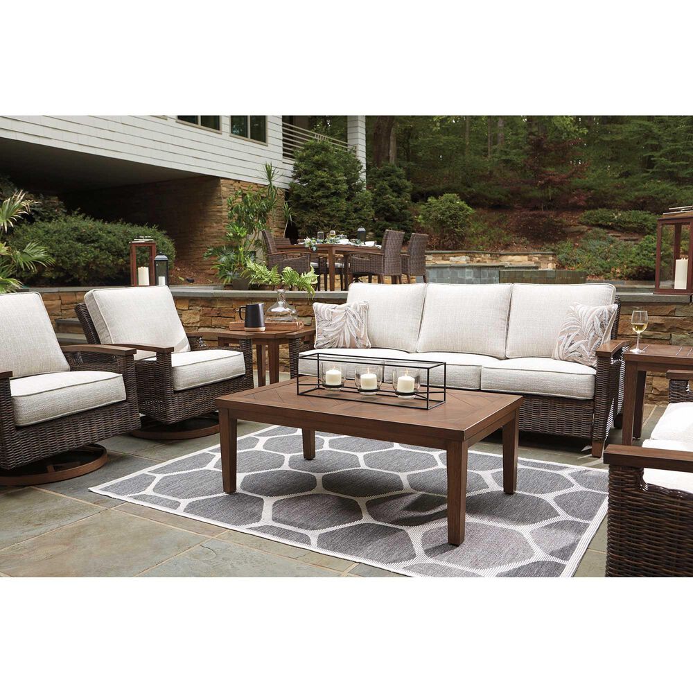 Ashley Paradise Trail Sofa in Medium Brown, , large