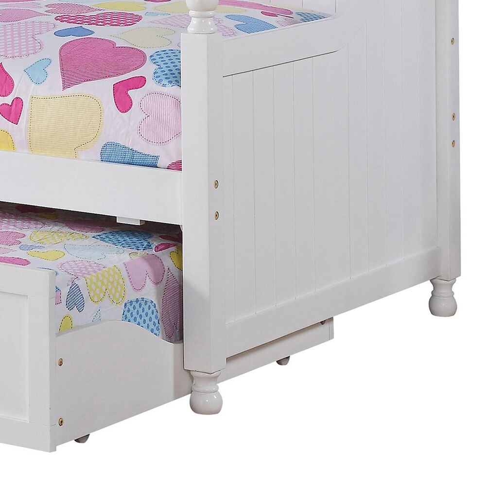 Pacific Landing Twin Daybed with Trundle in White, , large