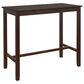 Linon Home Decor Claridge Bar Height Pub Table in Rich Brown - Table Only, , large