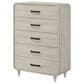 Crown Mark Nyomi 5 Piece Queen Panel Bedroom Set in White, , large
