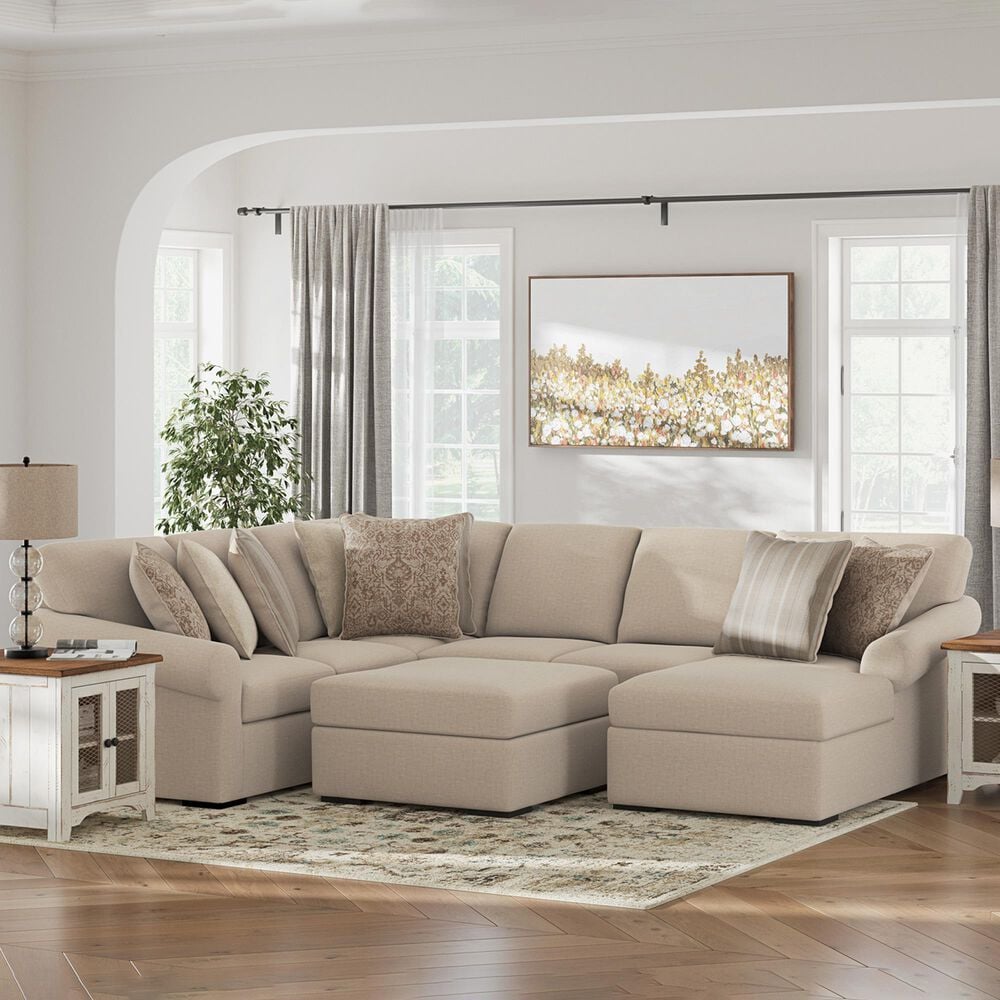 Ashley LadyMae 4-Piece Stationary Right Facing Sectional with Chaise in Twill, , large