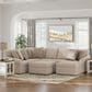 Ashley LadyMae 4-Piece Stationary Right Facing Sectional with Chaise in Twill, , large