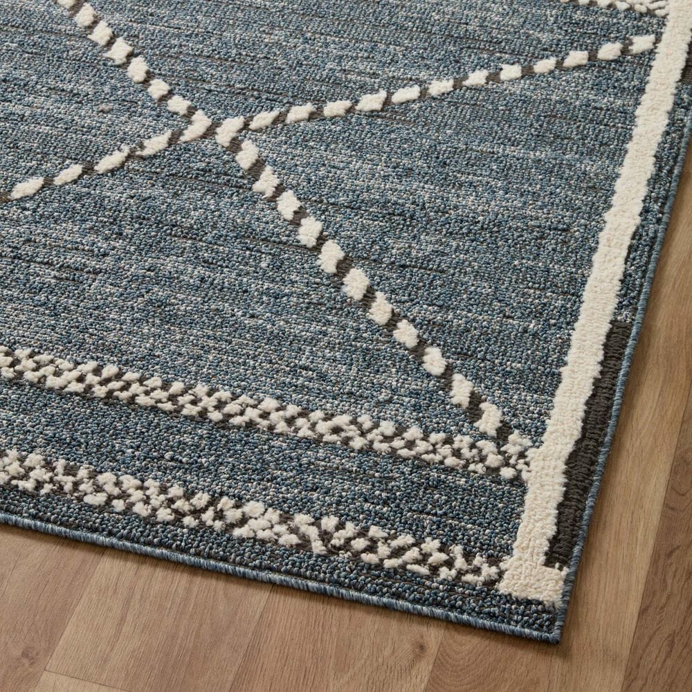 Loloi II Fabian 9&#39;2&quot; x 13&#39; Denim and Charcoal Area Rug, , large