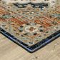 Oriental Weavers Andorra 10" x 13"2" Blue and Orange Area Rug, , large