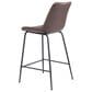 Zuo Modern Byron Counter Chair in Brown/Black, , large