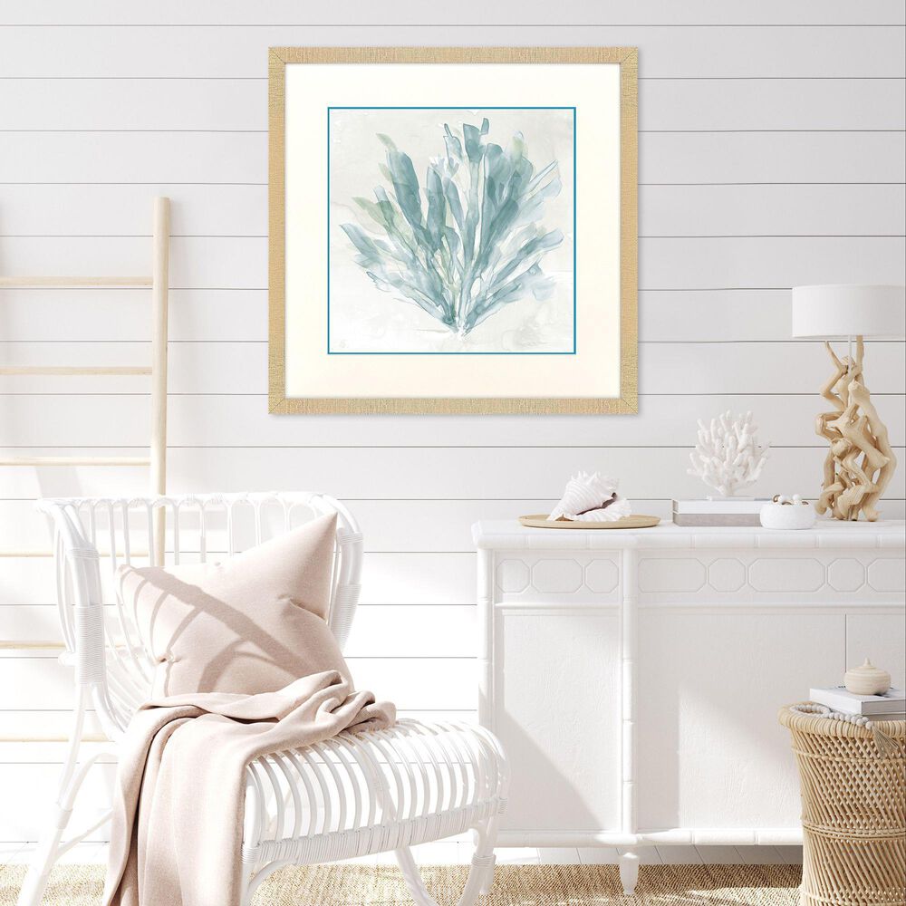 Paragon 30" Square Sea Coral I Wall Art in Blue, , large