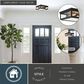 Vaxcel Kinzie 2-Light Outdoor Flush Mount in Textured Black, , large