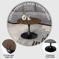 Leisuremod Verve 27" Coffee Table with MDF Top in Black and Dark Brown, , large