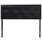 Baxton Studio Dalini King Panel Headboard in Black, , large