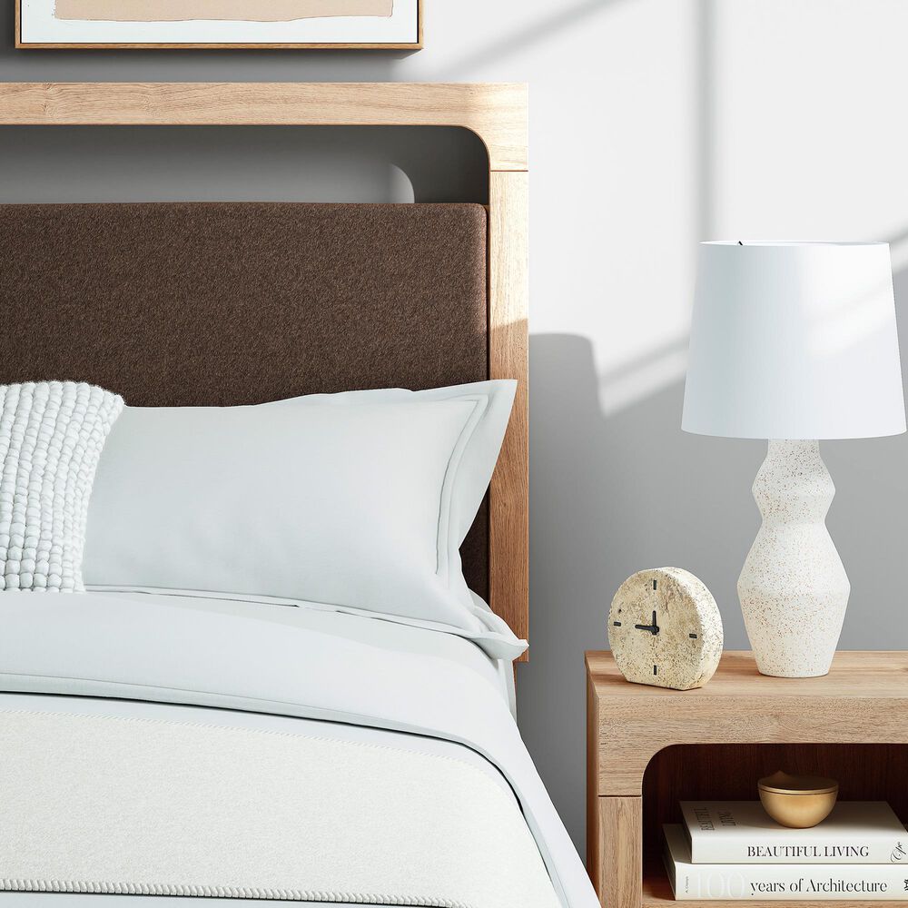 Ashley Kinlanni Queen Upholstered Platform Bed in Tan, , large