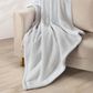 J. Queen New York Cozy 50" x 70" Throw in White, , large