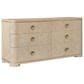 Chapel Hill Huntington 6-Drawer Dresser and Mirror in Beach Grass, , large